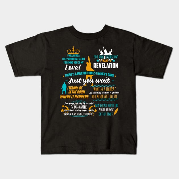 Quotes Kids T-Shirt by KsuAnn